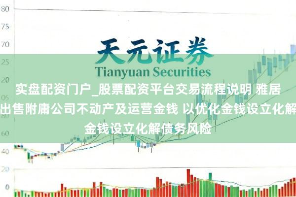 实盘配资门户_股票配资平台交易流程说明 雅居乐集团拟出售附庸公司不动产及运营金钱 以优化金钱设立化解债务风险